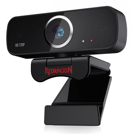 Redragon GW600 Fobos 720P Webcam with Built-in Dual Microphone, 360-Degree Rotation - 2.0 USB Skype Computer Web Camera - 30 FPS for Online Courses, Video Conferencing and Streaming Redragon GW600 Fobos 720P Webcam with Built-in Dual Microphone, 360-Degree Rotation - 2.0 USB Skype Computer Web Camera - 30 FPS for Online Courses, Video Conferencing and Streaming